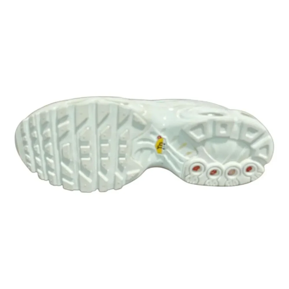 NIKE Air Max Plus 'White/White' Running Shoes Size 7Y/W8.5